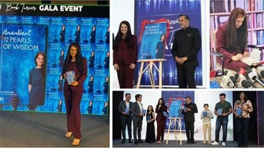Business News | Dr. Anisha Patel's Book 'BranDent - 32 Pearls of Wisdom' Launched by Chetan Bhagat at the Book Turner Gala