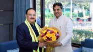India News | New Delhi: Tripura CM Manik Saha Meets BJP President JP Nadda to Discuss Healthcare and Organisational Development