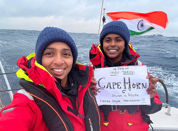 India News | Navika Sagar Parikrama II: Sailing Vessel INSV Tarini Crosses Cape Horn Located at Southern Tip of South America