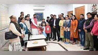 India News | Haryana CM Saini Spends Time with Children Suffering with Cancer on Child Cancer Awareness Day