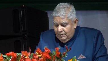 India News | Vice President Dhankhar Expresses Condolences over Loss of Lives in Stampede at New Delhi Railway Station
