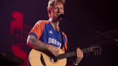 Ed Sheeran Gurugram Concert 2025: Singer Dazzles Fans in Indian Cricket Team Jersey Amid Electrifying Performance