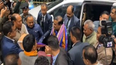 India News | Assam CM Sarma Arrives to Warm Welcome in Kokrajhar to Attend Historic Sitting of Assam Assembly