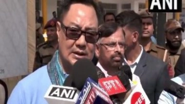India News | Union Minister Kiren Rijiju Attends Fitness Program for Hajj Pilgrims at Jamia University