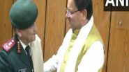 India News | CM Pushkar Singh Dhami Meets CDS General Anil Chauhan