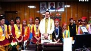 India News | Students from Eklavya Adarsh   Residential School Meet Uttarakhand CM Dhami at Vidhan Sabha in Dehradun