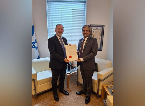 World News | Indian Ambassador-designate to Israel Presents Credentials to Chief of State Protocol Gil Haskel