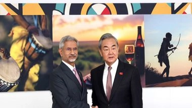 World News | EAM S Jaishankar, Chinese Counterpart Wang Yi Meet on G20 Sidelines, Discuss Kailash Mansarovar, Flight Connectivity