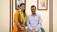 India News | Punjabi Actress Sonia Mann Joins AAP in Presence of Arvind Kejriwal