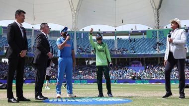 Sports News | Champions Trophy: Pakistan Win Toss; Opt to Bat First Against Arch-rivals India