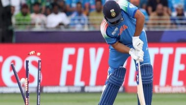 Sports News | Champions Trophy: Rohit Shines but Again Succumbs to Shaheen Afridi