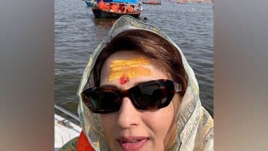 Entertainment News | Actress Sonali Bendre Takes a Holy Dip in Triveni Sangam During Maha Kumbh Mela 2025