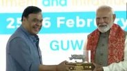 India News | Assam CM Himanta Biswa Sarma Felicitates PM Modi at Advantage Assam 2.0