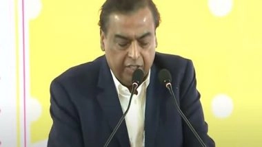 Business News | Reliance to Invest over Rs 50,000 Crore in Assam over Next Five Years Says Mukesh Ambani at Advantage Assam 2.0