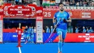 India Men's Hockey Team Rides On Captain Harmanpreet Singh's Goals to Defeat England 2-1 in FIH Pro League 2024-25 | FIH Men's Hockey Pro League: Harmanpreet's Brace Leads India to 2-1 Win over England