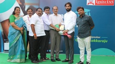 Business News | Ignite IAS Hosts 'Exam Pe Charcha' to Help Students Overcome Exam Stress and Life Challenges