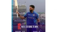 Sports News |  Ibrahim Zadran's Record-breaking 177 Powers Afghanistan to 325 Against England in ICC Champions Trophy