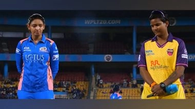 Sports News | WPL: Mumbai Indians Win Toss, Opt to Bowl Against UP Warriorz