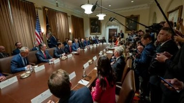 World News | Trump Says Drop in Illegal Border Crossing No Bar from Imposing Mexico, Canada Tariffs