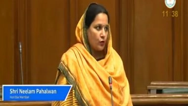 India News | Delhi Assembly: BJP MLA Neelam Pahalwan Seeks Renaming Najafgarh to 'Nahargarh'