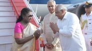India News | President Murmu Arrives in Gujarat for a Two-day Official Visit