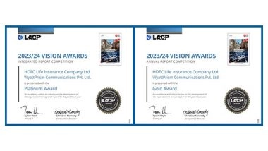 Business News | Dual Recognition for HDFC Life at the LACP Vision Awards FY 23/24