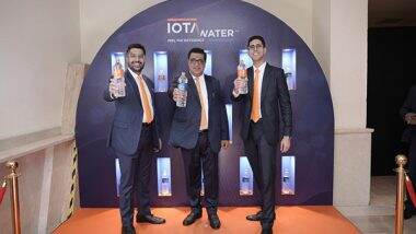 Business News | IOTA Water Launches in North India: India's First Oxygen Nanobubbles Bottled Water for The Masses
