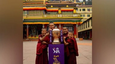 Sports News | KKR's IPL 2024 Trophy Tour Makes Historic First Visit to Gangtok