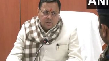 India News | Chamoli Avalanche: Uttarakhand CM Dhami Visits Disaster Control Room, Directs Officials to Expedite Rescue Operations