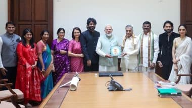 Sobhita Dhulipala, Naga Chaitanya, Nagarjuna Akkineni and Others Meet PM Narendra Modi at Parliament House To Present ‘Akkineni Ka Virat Vyaktitva’ Book (See Photos)