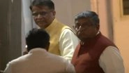 Delhi CM Announcement: BJP Central Observers Depart for Party Office To Attend Legislative Party Meeting To Elect Chief Minister (Watch Video)