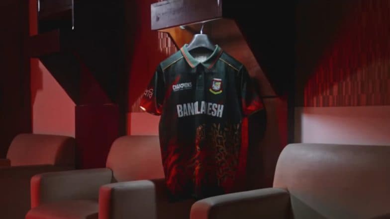 Bangladesh Jersey for ICC Champions Trophy 2025 Unveiled Ahead of Their Opening Clash Against Indian Cricket Team (Watch Video)