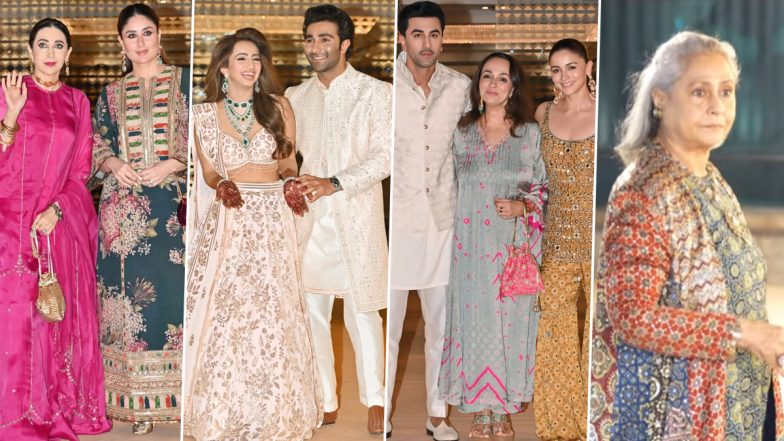 PHOTOS: Kareena Kapoor Khan, Jaya Bachchan and More Join Aadar Jain-Alekha Advani’s Mehndi Ceremony