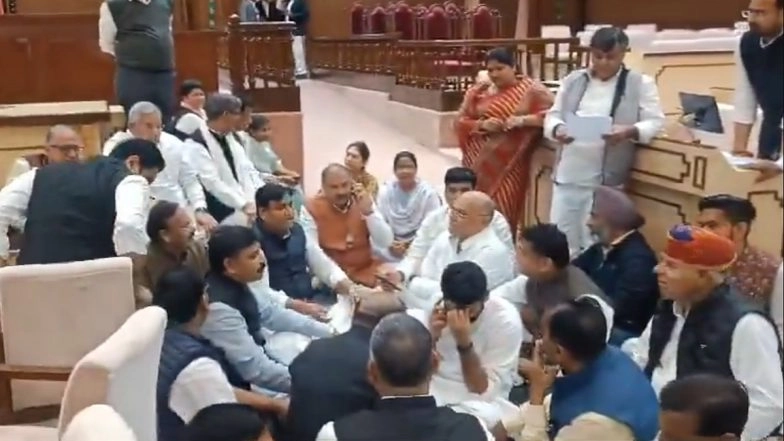Congress MLAs Spend Night in Assembly, Suspended for Protesting Against Avinash Gehlot