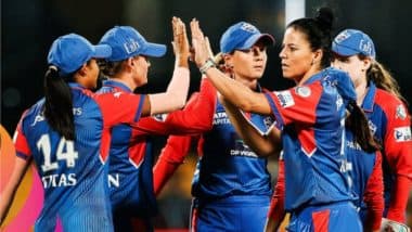 DC-W vs GG-W WPL 2025 Innings Update: Marizanne Kapp Leads Stellar Bowling Effort as Delhi Capitals Restrict Gujarat Giants to 127/9