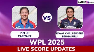 Delhi Capitals vs Royal Challengers Bengaluru Live Score Updates of WPL 2025: RCB Opt to Bowl First; Jess Jonassen, Marizanne Kapp Return for Delhi