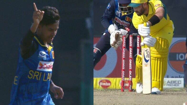 Dunith Wellalage Castles Glenn Maxwell With a Sensational Delivery During SL vs AUS 2nd ODI 2025 (Watch Video)