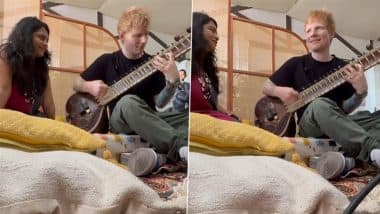 Ed Sheeran Stuns Fans by Playing Sitar for the First Time, Strums ‘Shape of You’ on Indian Musical Instrument – WATCH VIDEO