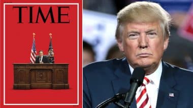 'Is Time Magazine Still in Business?': US President Donald Trump Reacts to Time Magazine's New Cover That Features Elon Musk Sitting Behind His Resolute Desk (Watch Video)