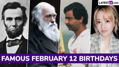 Famous Birthdays and Birth Anniversaries on February 12: Abraham Lincoln, Charles Darwin, Gundappa Viswanath and Park Bo-young – Know About Personalities Born on February 12