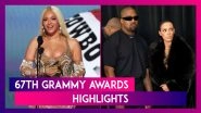 67th Grammy Awards: From Beyonc&eacute;&rsquo;s Historic Win to Kanye West-Bianca Censori Being Escorted Out &ndash; See the GRAMMYs Highlights Here