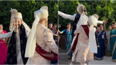 Double Baraat of Two Grooms in Indian Gay Wedding Viral Video Sparks Mixed Reactions Online, Do Not Miss Out on Punjabi Boliyan (Watch)