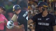 Glenn Phillips Almost Hits Umpire Richard Kettleborough With His Bat While Practicing a Shot During PAK vs NZ ICC Champions Trophy 2025 Match (Watch Video)