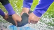 Groundstaff Squeeze Out Water From Sponges As They Try to Dry Gaddafi Stadium Outfield During AFG vs AUS ICC Champions Trophy 2025 (Watch Video)