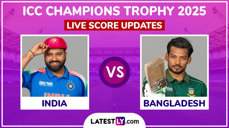 IND Win By Six Wickets | India vs Bangladesh Live Score Updates of ICC Champions Trophy 2025: Shubman Gill's Century Powers Men in Blue to Comfortable Victory in Opening Encounter