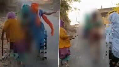 Dahod Horror: Woman Stripped, Tied to Motorcycle and Dragged On Road Over Extra-Marital Affair Allegations in Gujarat; 12 Arrested After Shocking Video Goes Viral