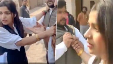 Ghaziabad: Kicks and Punches Fly as Woman Lawyer, Male Advocate Clash at SGST Office in Mohan Nagar; Police Respond As Video Goes Viral