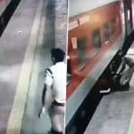 Mumbai: Alert RPF Personnel Saves Passenger Who Fell While Boarding Lok Shakti Express Train at Andheri Railway Station (Watch Video)