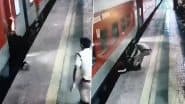 Mumbai: Alert RPF Personnel Saves Man's Life Who Fell on Platform While Boarding Train at Andheri Station, Video Surfaces