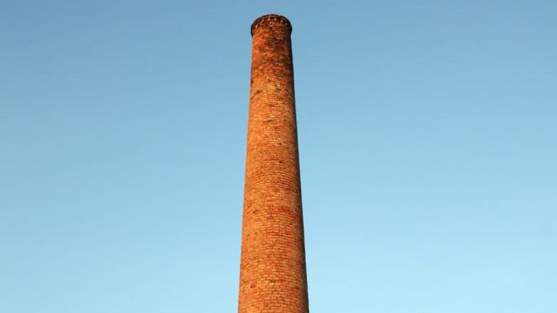 Mandya: Worker Climbs 510-Foot Chimney in Protest Over Job Loss in Karnataka (Watch Video)